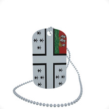 Dog Tag Flag Bunting Nantes Dog Tag Aluminium 30 x 50mm