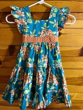Eleanor Rose Harrington Floral Pearl Dress EUC Girls Size 4-5