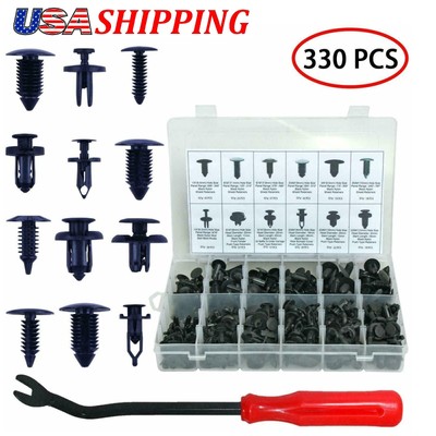 Lot 24 Set x 330pcs Plastic Rivets Fastener Fender Bumper Push Clips for Toyota