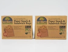 2 If You Care Paper Snack & Sandwich Bags - 96 bags