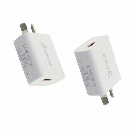 Qualcomm 3.0 ADAPTIVE FAST Charger Wall Adapter For Samsung Galaxy S10+ S9 S8 - Picture 5 of 10
