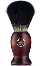 The Body Shop Men's Wooden Handle Shaving Brush Grooming NWT