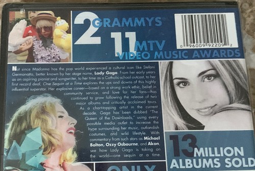 Lady Gaga: One Sequin at a Time (DVD, Widescreen, 2010)BRAND NEW IN ORIGINAL PKG - Picture 3 of 4