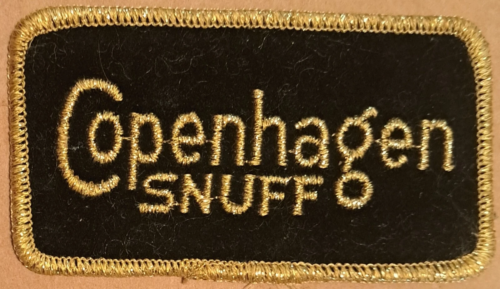 Copenhagen Snuff embroidered Iron on patch
