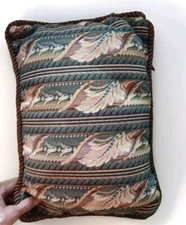 Portofino Pillow Designer Decorative Embroidered Sofa 15×11 Bed Excellent Condit