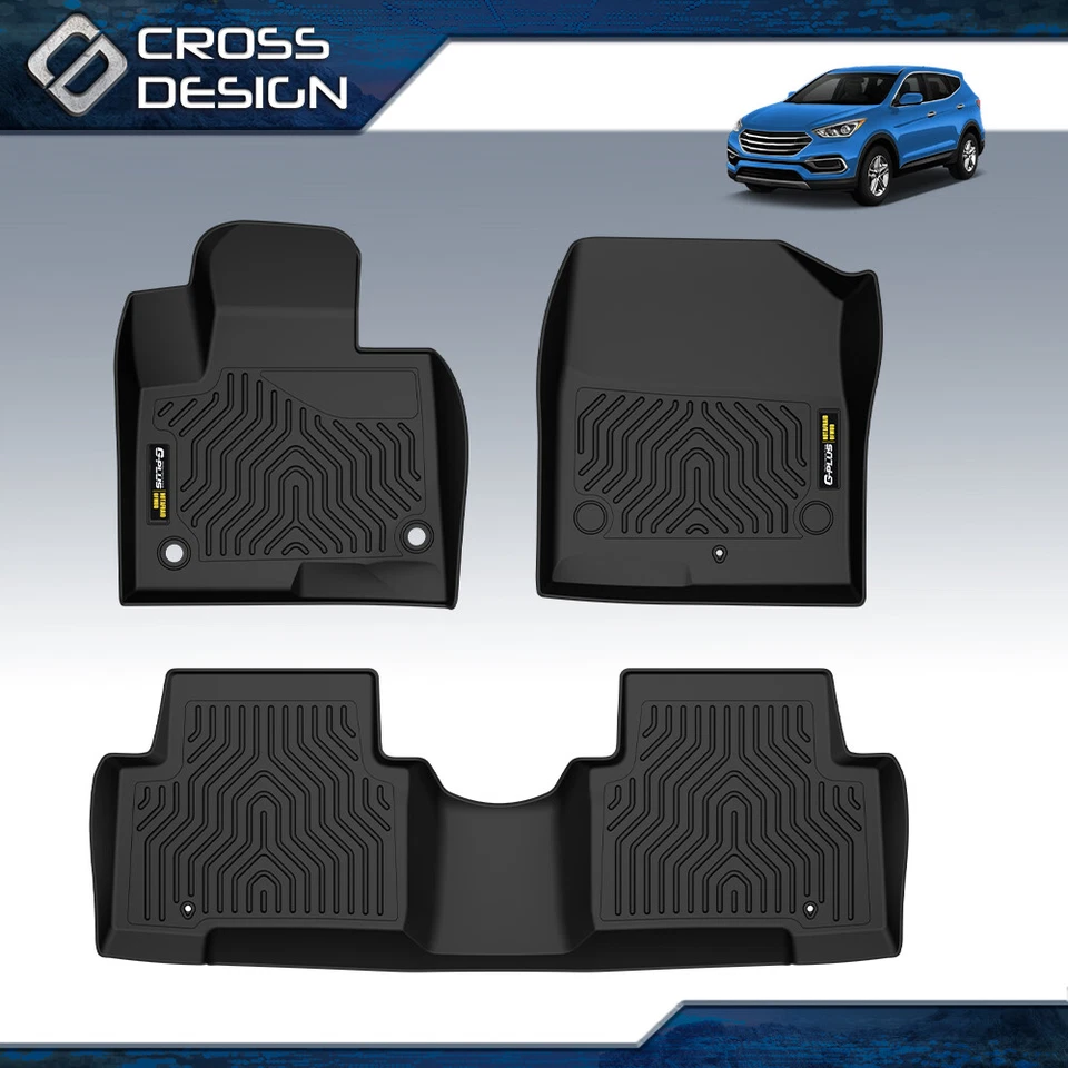 Alfombrillas de TPE para Hyundai Santa Fe Sport 2013-2018 modelo de 5 pasajeros Foto 2 de 4