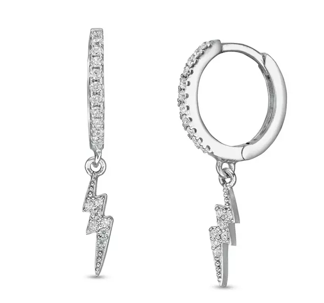 Lightning bolt dangle earrings deals