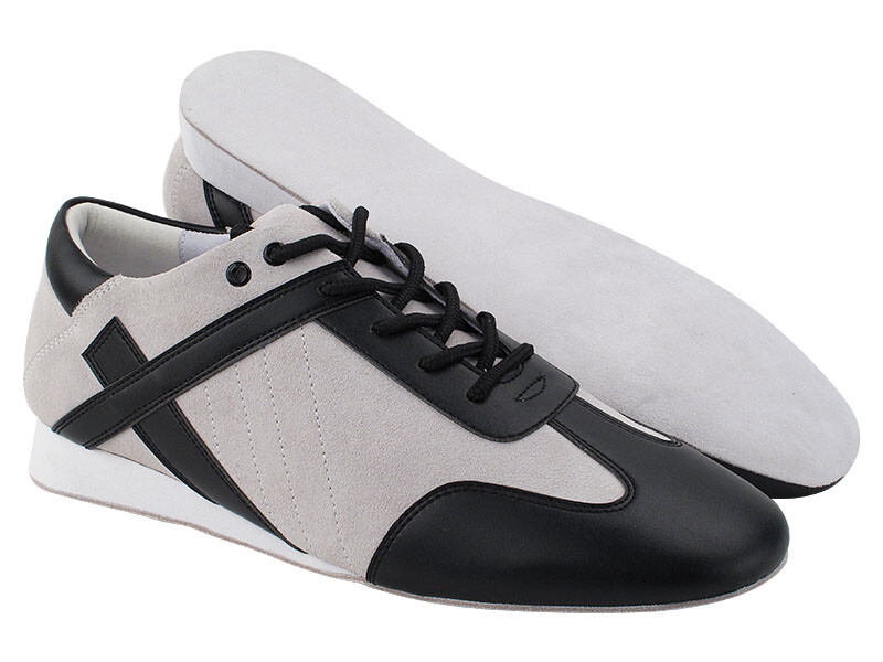 Zapatos de Baile de Cuero Blanco Negro Salsa Bachata Latina Merengue Para Hombre Muy Finos