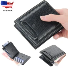 Man's Casual Leather Wallet Foldable Multi-card Wallet Credit Card Holder Purse