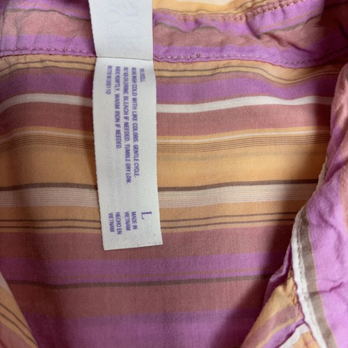 Stars Above Pajamas Set Women Size Large Pink Orange Stripe Shorts Set EUC - Picture 4 of 10