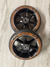 2 – District Pro Scooter Wheels (2 Pack) Size 120 X 28mm Duel Width Core New