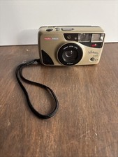 Halina Ansco Silhouette Zoom Gold  Black 35mm Point and Shoot Film Camera works