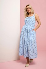 Yours Curve Women's Plus Size Ditsy Floral Maxi Dress