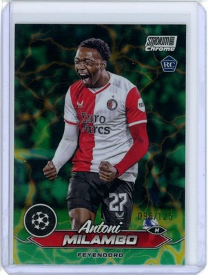 2023 STADIUM CLUB CHROME UEFA CLUB COMPETITIONS GREEN YELLOW ANTONI MILAMBO /125