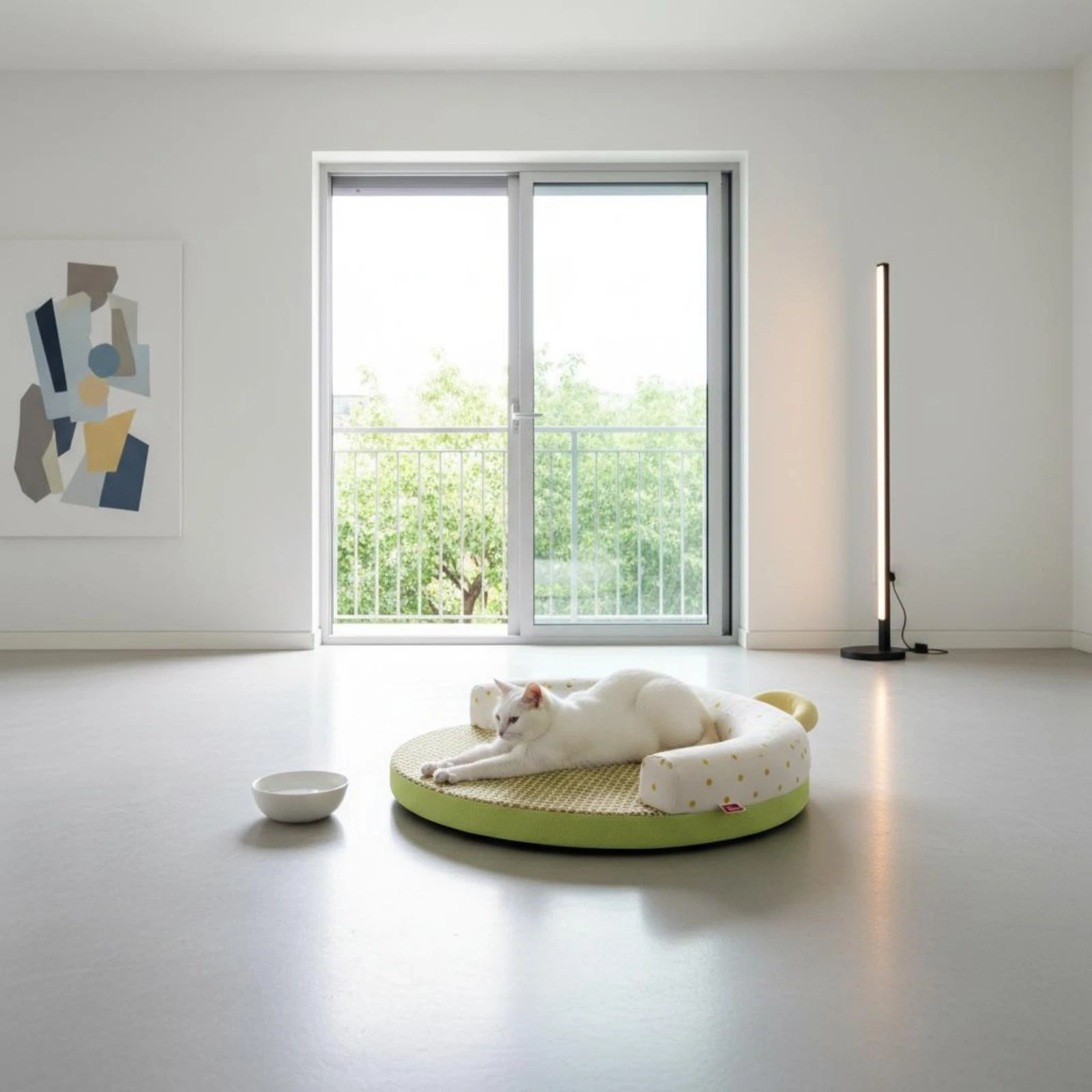 Summer Cooling Pet Bed Breathable Bolstered Pet Lounger Washable for Small Pets