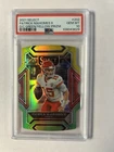2021 Select Patrick Mahomes Die Cut #202 D/C  Green/Yellow Prizm PSA 10 GEM MT