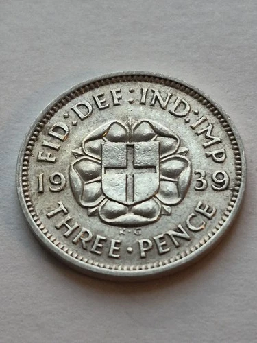 1939 George VI Brass Threepence — photo from the most recent tracked eBay sale