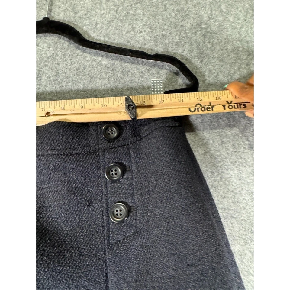 Ann Taylor 裙子女式 2 蓝色打褶职业办公室商务专业 — 第 3/4 张图片