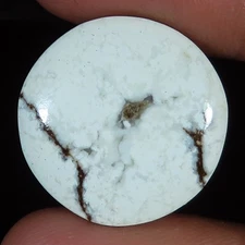 natural WILD HORSE round shape cabochon loose gemstone 20.25 Carat. (22x22x4 mm)