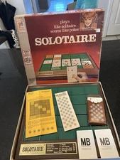 Vintage 1971 Milton Bradley SOLOTAIRE Game Complete Plays Like Solitaire Poker