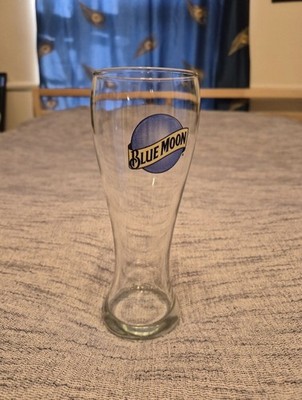 Blue Moon Pilsner Beer Glass 8 Inch Collectible Breweriana Barware Glassware