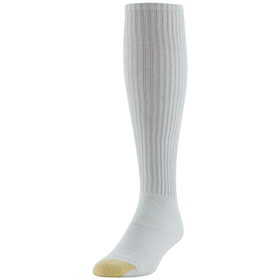 Calcetines deportivos para hombre Ultra Tec Performance sobre la pantorrilla, varios pares, blancos (... Foto 2 de 4