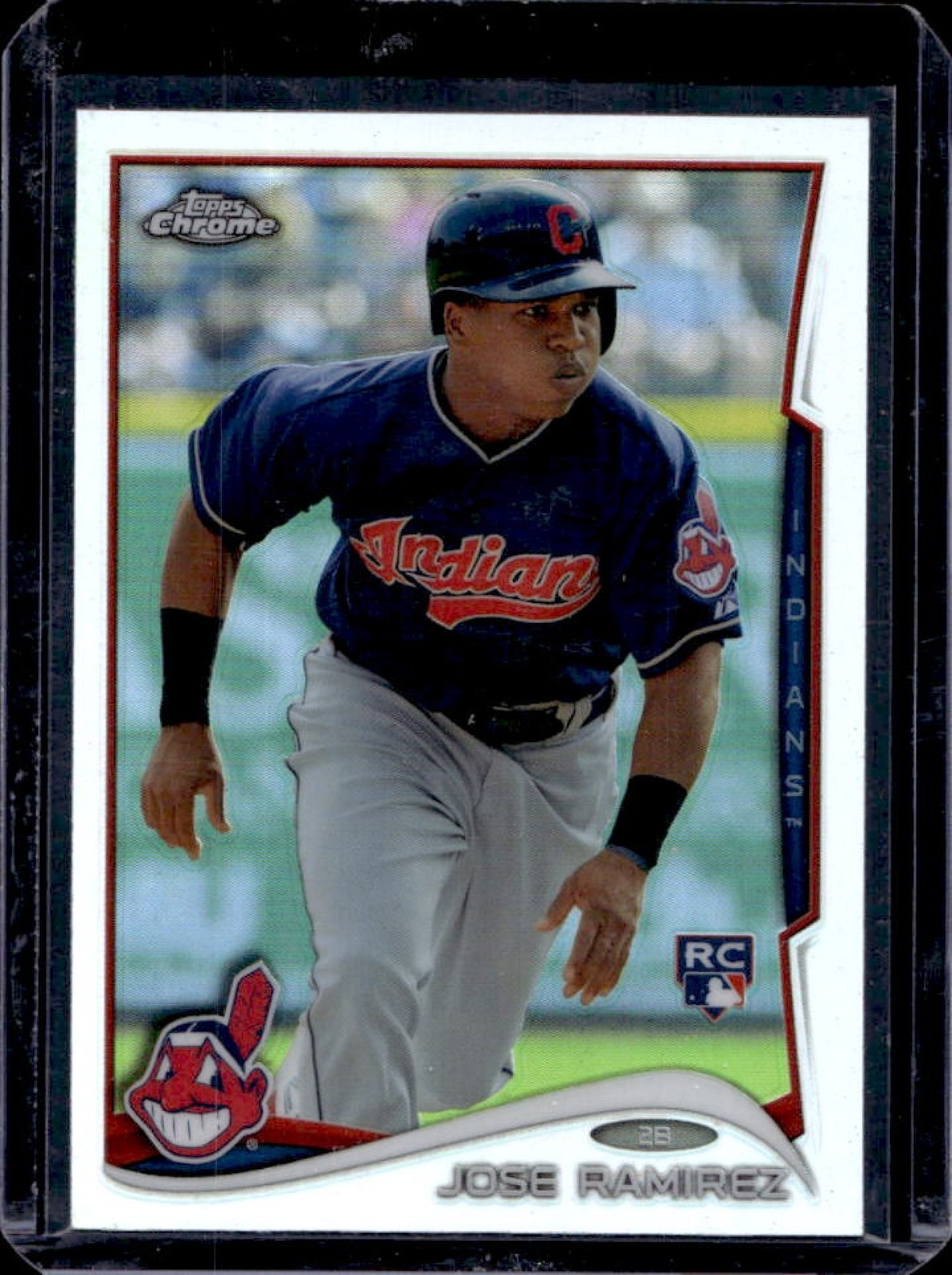 2014 Topps Chrome Jose Ramirez RC Refractor Rookie #45 Indians