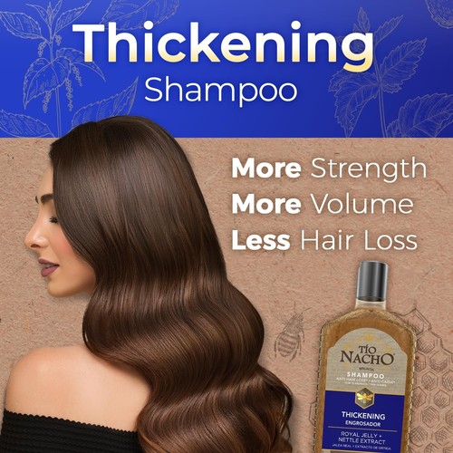 Tio Nacho Shampoo Riempitivo Volume Ispessimento Anti Perdita Capelli con Pappa Reale e & & - Foto 2 di 7