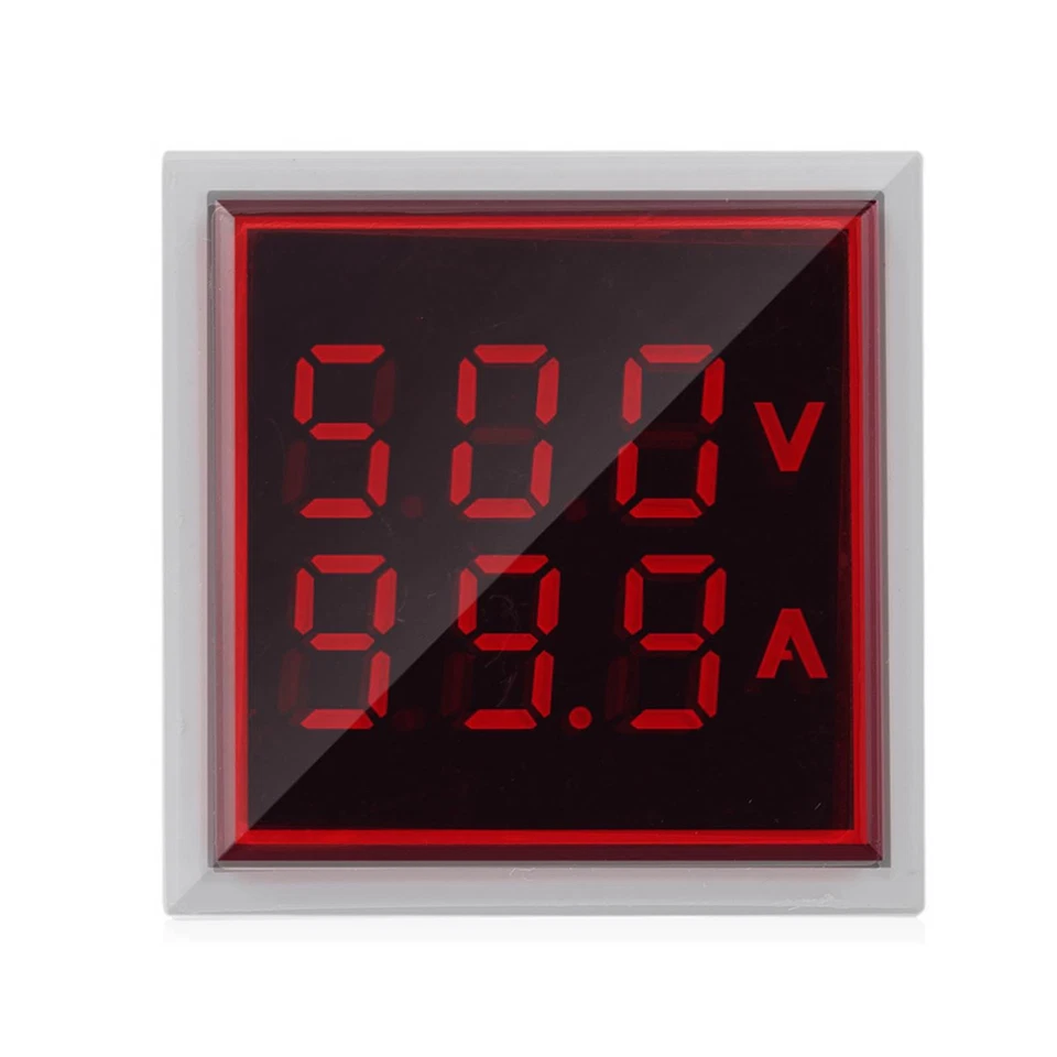 Digital LED Anzeige Amperemeter Voltmeter Spannungsanzeige 60-500V/0-100A - Bild 4 von 4