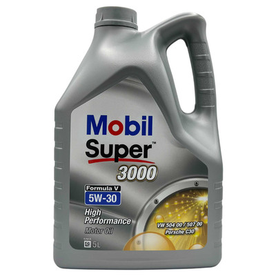 Mobil Super 3000 Formula V 5W-30 5 Liter Motoröl VW 504 00 507 00 MB BMW LL-04