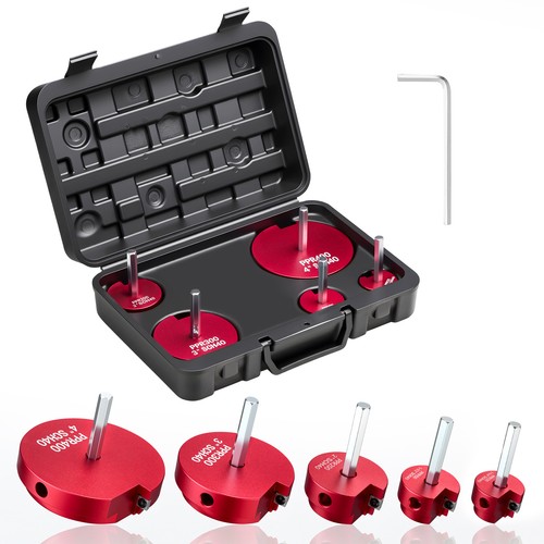 VEVOR PVC Pipe Reamer Kit PVC Fitting Socket Saver 5-Piece for SCH40 ABS Pipes