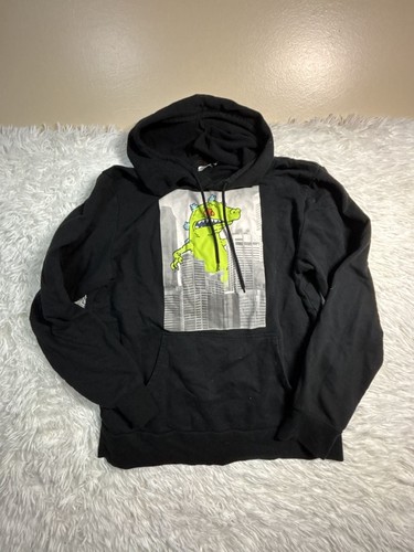 Nickelodeon Rugrats Reptar Cityscape Black Hoodie