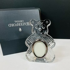 WATERFORD CRYSTAL TEDDY BEAR PICTURE FRAME 7.5 INCHES