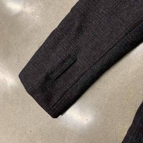 I.N.C. INC Macys Mens Black Wool Pea Coat Jacket Buckles Size S Small Hood Read - Picture 4 of 7