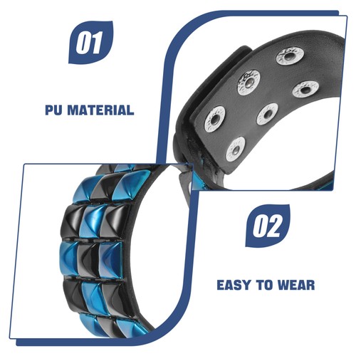 Unisex Gothic Bracelet Punk Cuff Bracelets For Men Women Retro Gothic - Bild 5 von 12