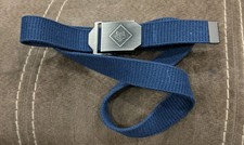 BSA Cub Scout Wolf 42" Sz. Small Belt and Buckle Blue Canvas Uniform Boy Scouts