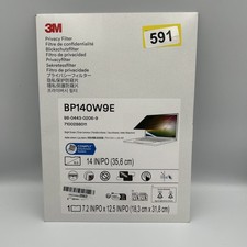 3M BP140W9E Bright Screen Privacy Filter 14 in. Widescreen 16:9 Aspect Ratio New