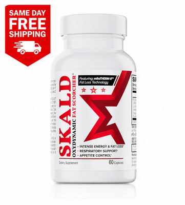 Skald Oxydynamic Fat Scorcher 60 Ct Thermogenic Energy Metabolism USA