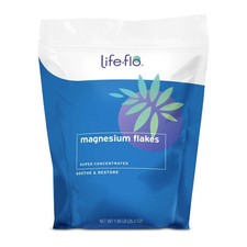 LIFE-FLO Magnesium Bath Flakes - Unscented 26.4 Ounce Pack of 1 , No Color