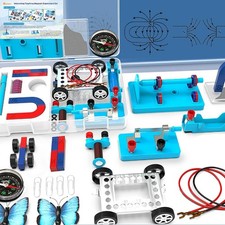 Science Experiment Magnets Set for Kids Electromagnet and Basic Circuit...