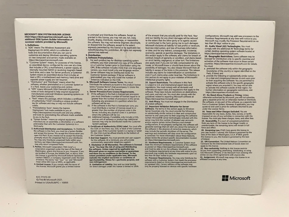 -Nuevo- Windows Home 11 64Bit Inglés DVD Versión 24H2 + Clave de Licencia Original Foto 3 de 3