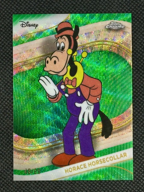 Horace Horsecollar 2025 Topps Chrome Disney Green Wave #/99 Mickey Mouse