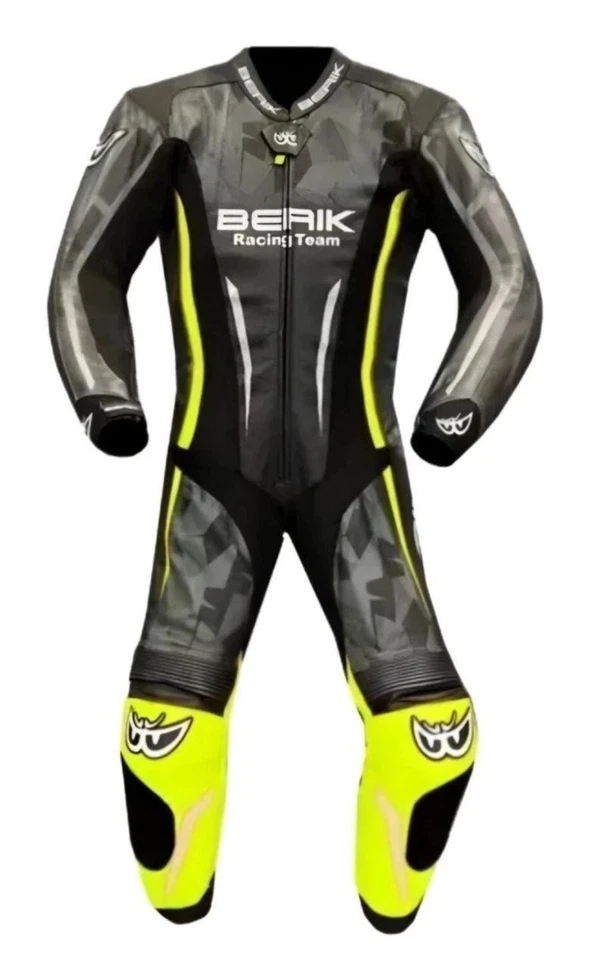 BERIK MENS MOTORCYCLE BIKER 1 PCS MOTORBIKE RACING COWHIDE LEATHER SUIT - Image 3 of 4