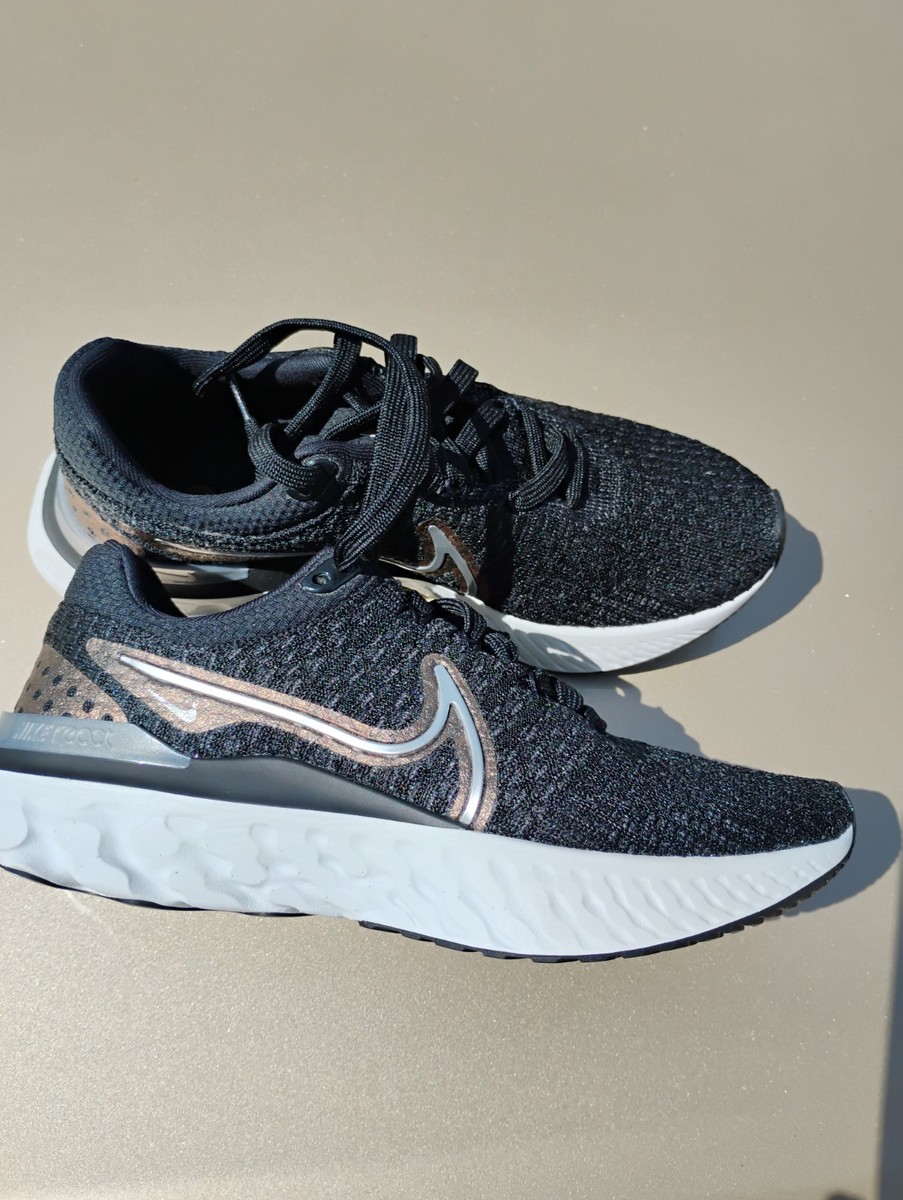 run　No1 Nike React Infinity Run Flyknit 3 Black Metallic Copper | eBay