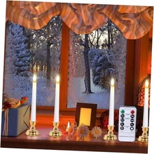  LED Window Candles, Christmas Flameless Window Candle Lights 4PCS-Candles Set