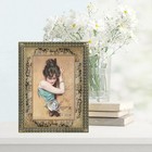 Lady With A Crystal Ball By Harrison Fisher Cotton Fabric Block Sewing Applique — photo 2