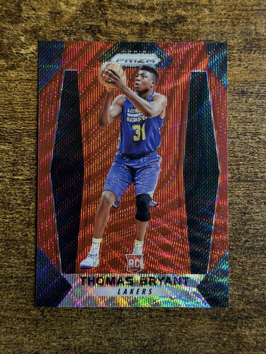 2017-18 Panini Prizm Rookie Thomas Bryant #281 Ruby Wave Prizm RC Lakers SP Free