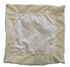 POTTERY BARN Ivory/Yellow Euro Pillow Cover Sham 24" x 24"