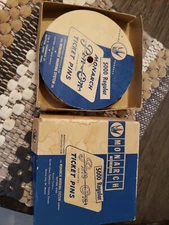 MONARCH MARKING SYSTEM PIN-ON VINTAGE PARTIAL ROLL TICKET PINS Pre Owned USA