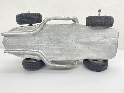 Vintage Mercedes Benz #16 Race Car Toy w/ Driver Formula Racing RARE 14” Antique - Picture 17 of 21